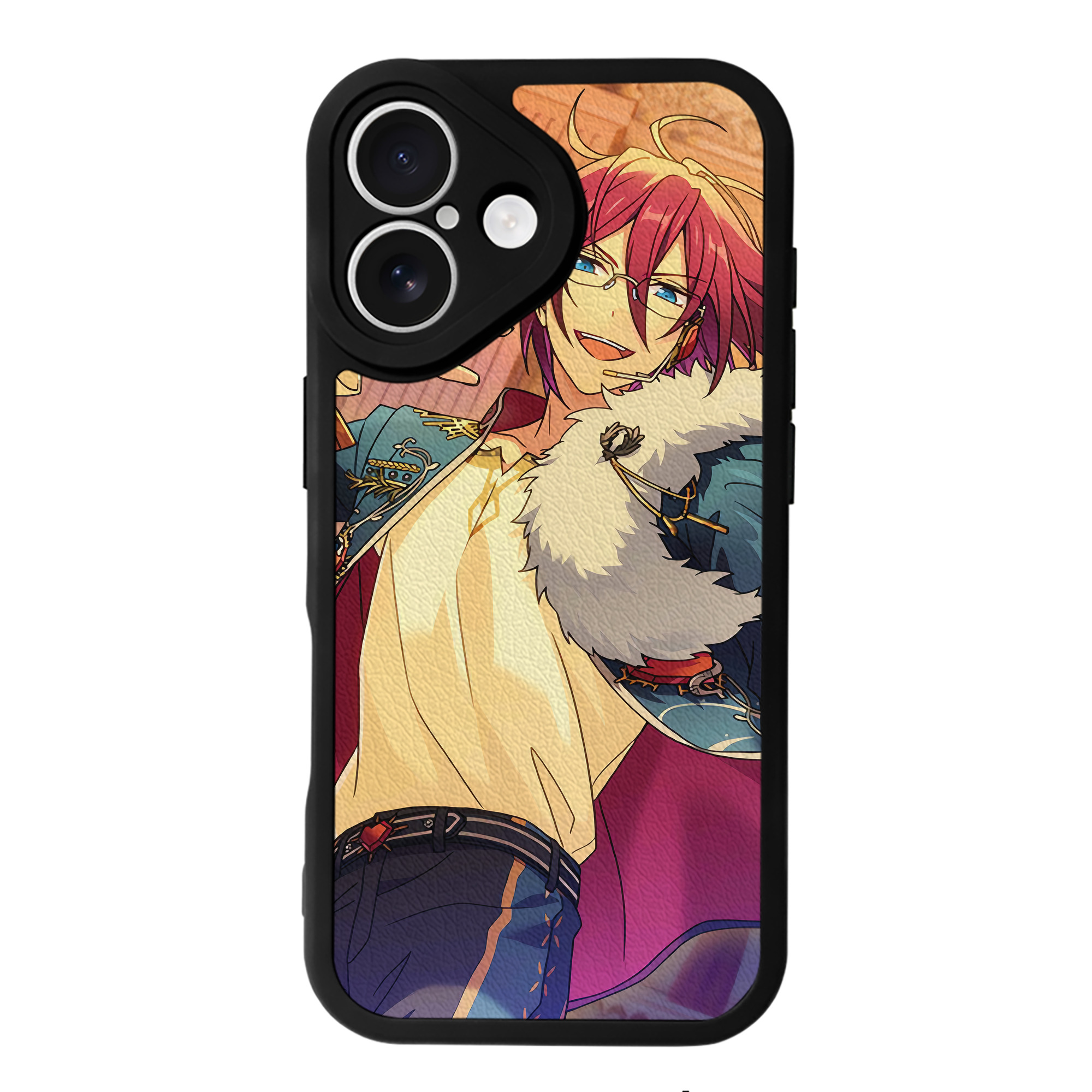 （画像用） あんさんぶるスターズ! Ensemble Stars 【iPhone 16シリーズ対応】シリコンスマホケース（レザー調） 材質：シリコン